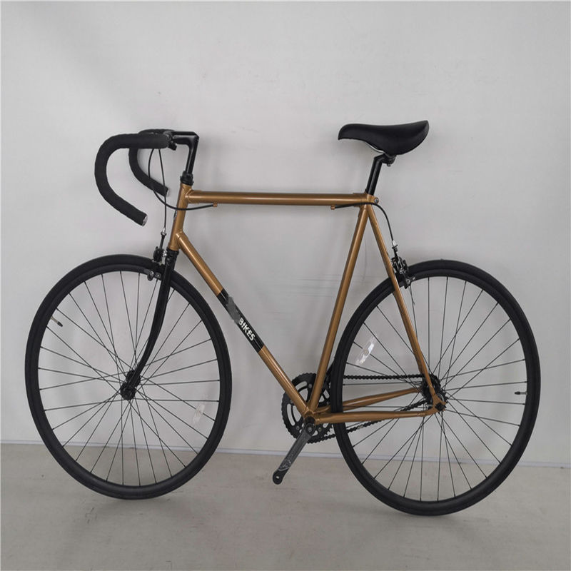 Chromoly Frame 700C Vintage Fixie Bike with Double V Brake Load Capacity up to 150KG