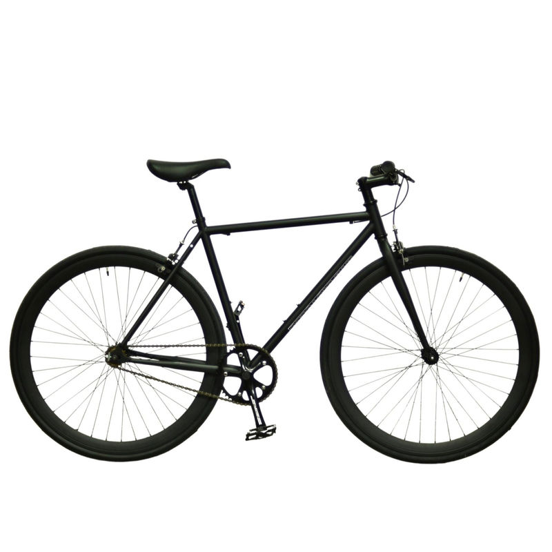 Quando Hub Black Color Customize 700x28C Steel Frame Vintage Fixie Fixed Gear Bicycle