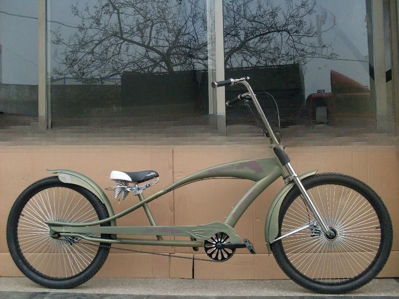 19kgs Gloss Weight Steel Fork 26&quot; Beach Cruiser Style Chopper Bike for Performance