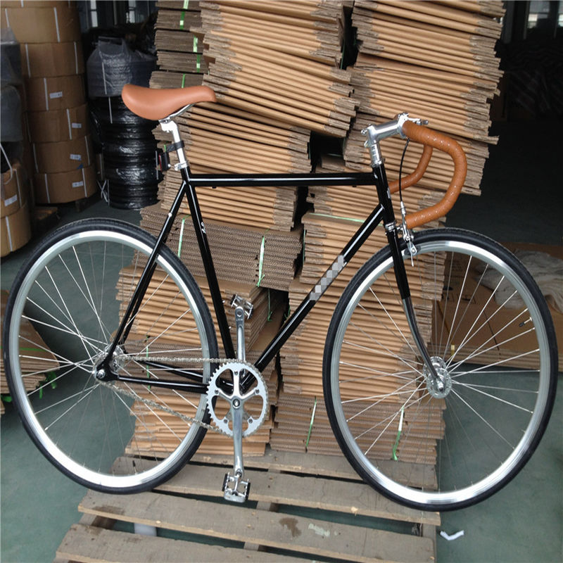 Vintage Fixed Gear Bike Bicycle for Adult Road Racing 2023 Wellgo Pedal Lasco Crank Set