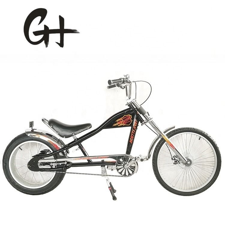 CE OEM Adult Chopper Style Bicycle with 24-20&quot; Single Speed and Hi-Ten Steel Frame