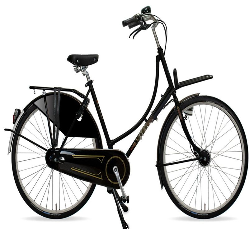 28 Inch Wheel Dutch Bikes in Amsterdam Classic Oma Fiets Hard Frame 22KG Gross Weight