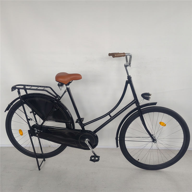 Single Speed 28 Inch Vintage Classic Black Lady Oma Holland City Cruiser Dutch Bike Bicycle for Women