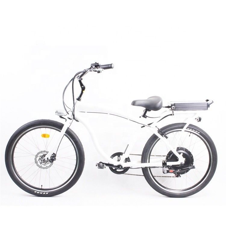 High Speed 26&quot; Electric Beach Cruiser Bike with 1000W Motor and 48V 14Ah Lithium Battery