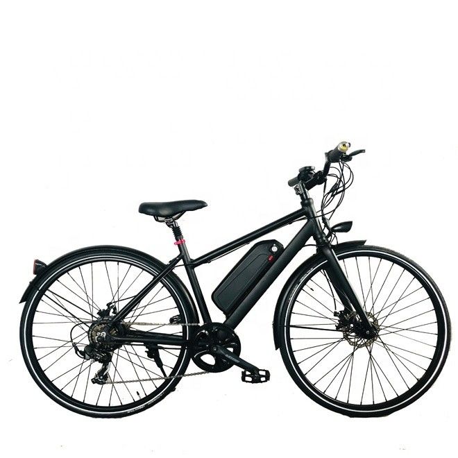 26&quot; Rear Hub Motor 24V 250W 14AH Lithium Battery Aluminum Frame Shimano 7 Speeds Electric City Lady Bike