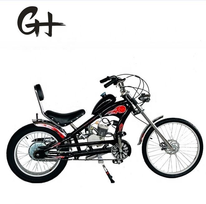 80cc Two Stroke Gas Kit Motorcycle Chopper Bicycle Max. Speed 40km/h for Adult Riders