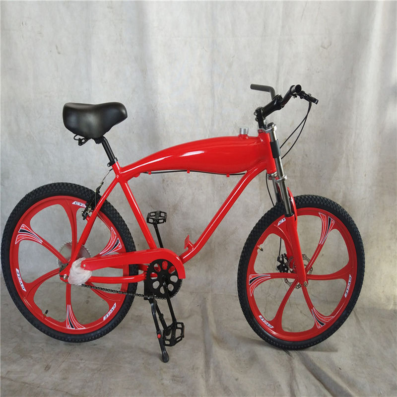 26 Inch Gas Powered Motorized Bike Frame with Gas Tank and 80CC Engine Kit