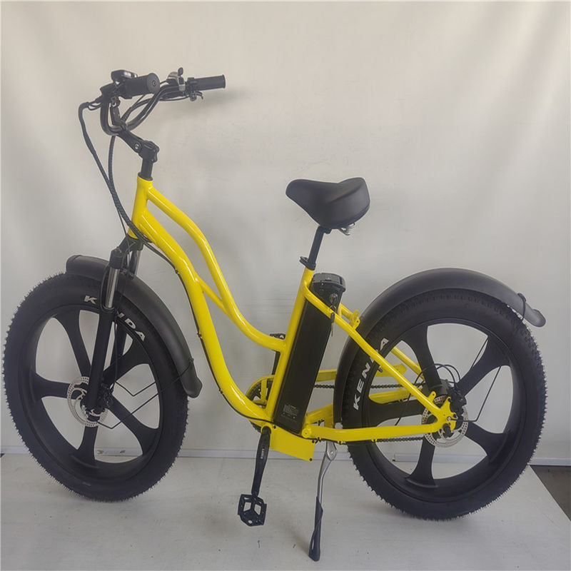 26 inch Bafang Motor 750W 48V 5 Spokes Step Through Big Tires Fat Tyre Electric Bikes
