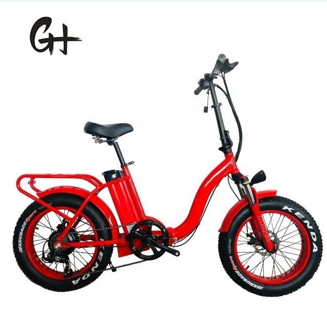 Folding 20 inch electric bike with 48V 500W 750W 1000W motors and step-through design