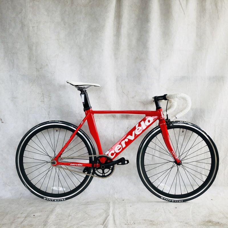 12KG 700C Single Speed Track Aluminum Frame Fixed Gear Bike with Carbon Fiber Fork