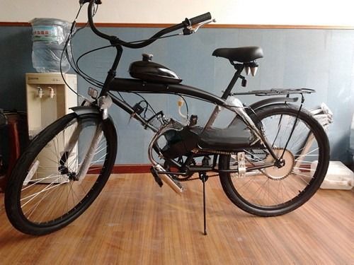 Made Moto Bike 50cc 60cc 80cc Gas Engine Bicycle with V Brake and Plastic Pedal
