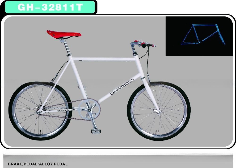Road Bicycles or Fixie Bikes CR-MO Bicycle Frame Top Choice with Alloy Handlebar Stem
