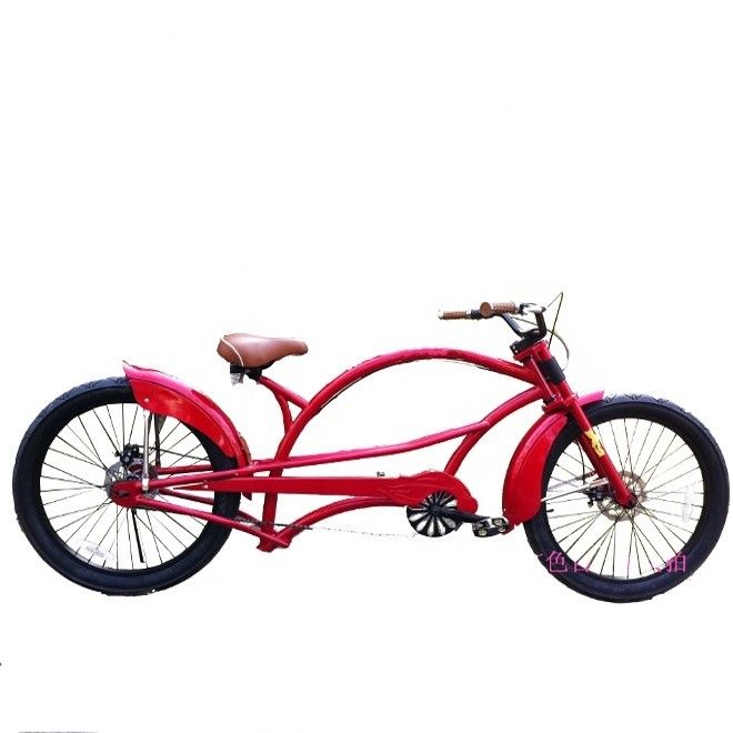 2.2m Long Frame Beach Cruiser Chopper Bicycle with 24&quot; 3.0 Big Tires and 150KG Load Capacity