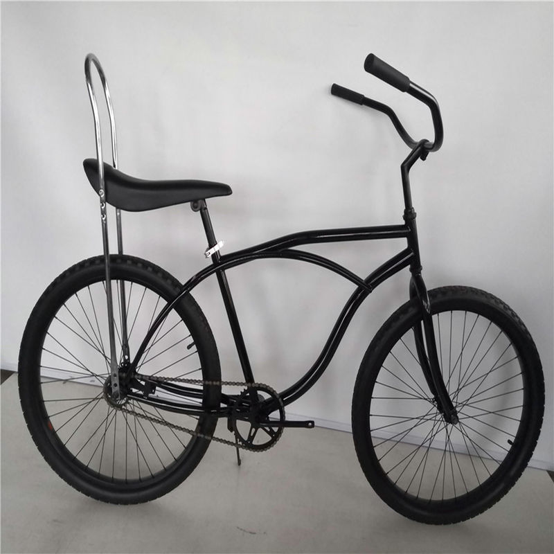 26 Inch 3 Speed Aluminum Rim Beach Cruiser Bicycle for Adult Men Gross Weight 19kg