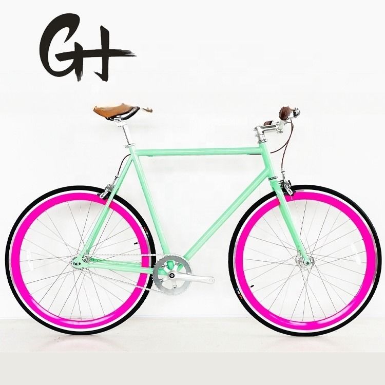 700C American CE CPSC Chinese Fixie Gear Single Speed Bike Length m 1.8 Steel Fork
