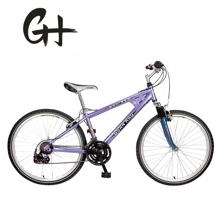 Threadless Aluminum Stem 26&quot; Men's Shimano 21S MTB Mountain Bike with Front Suspension
