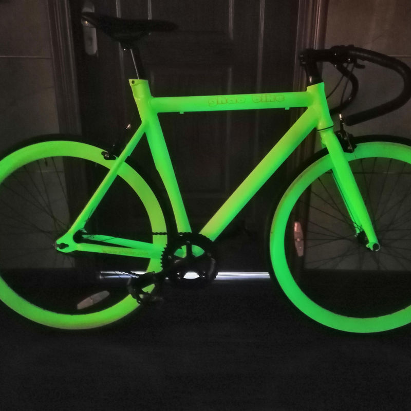 On-Road 11KGS GHBIKE 700c Fixie Bike Noctilucence Fixed Gear Bike 11KGS 700c On-Road