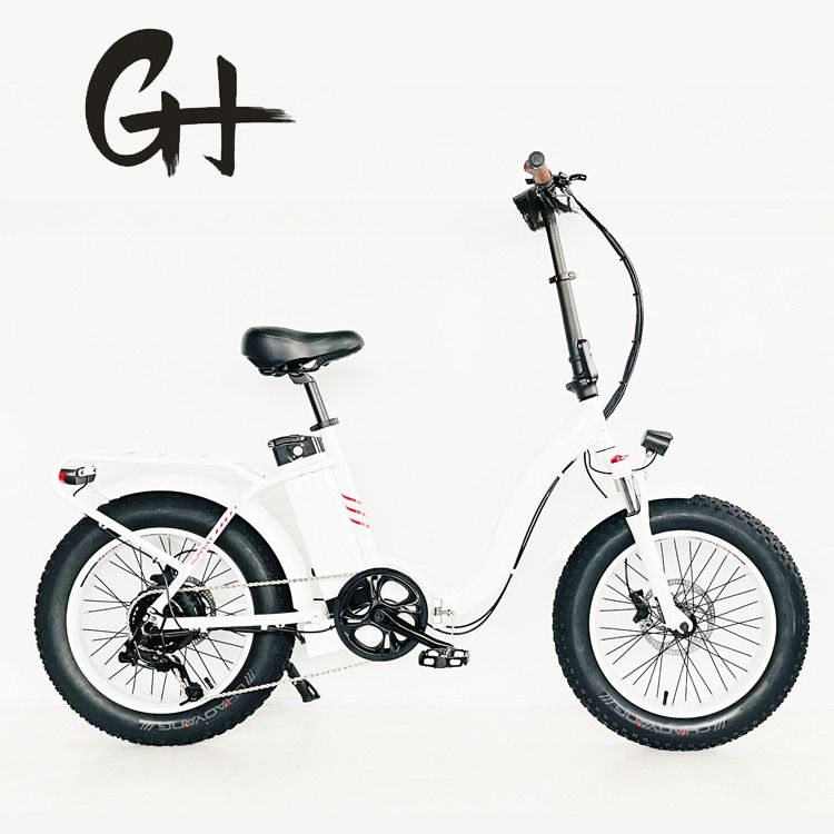 High Speed 48V 1000W Fat Tire 4.0 Snow Tire Electric Folding Bike with Shimano 7 Speeds