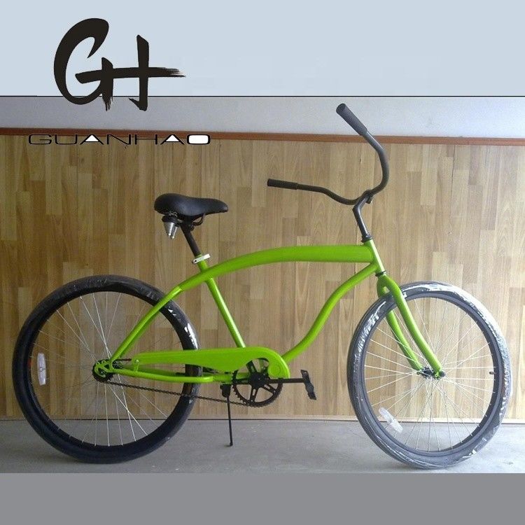170MM Crank Comfortable Saddle 26inch Single Speed Coaster Brake Men Beach Cruiser Bike