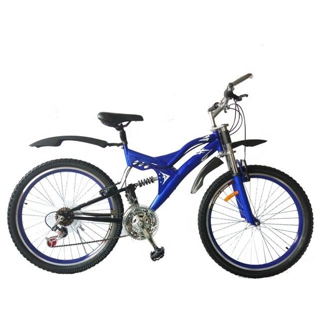 26&quot; Full Suspension Mountain Bike for Heavy Loads Load Capacity 120kg 21 Speeds