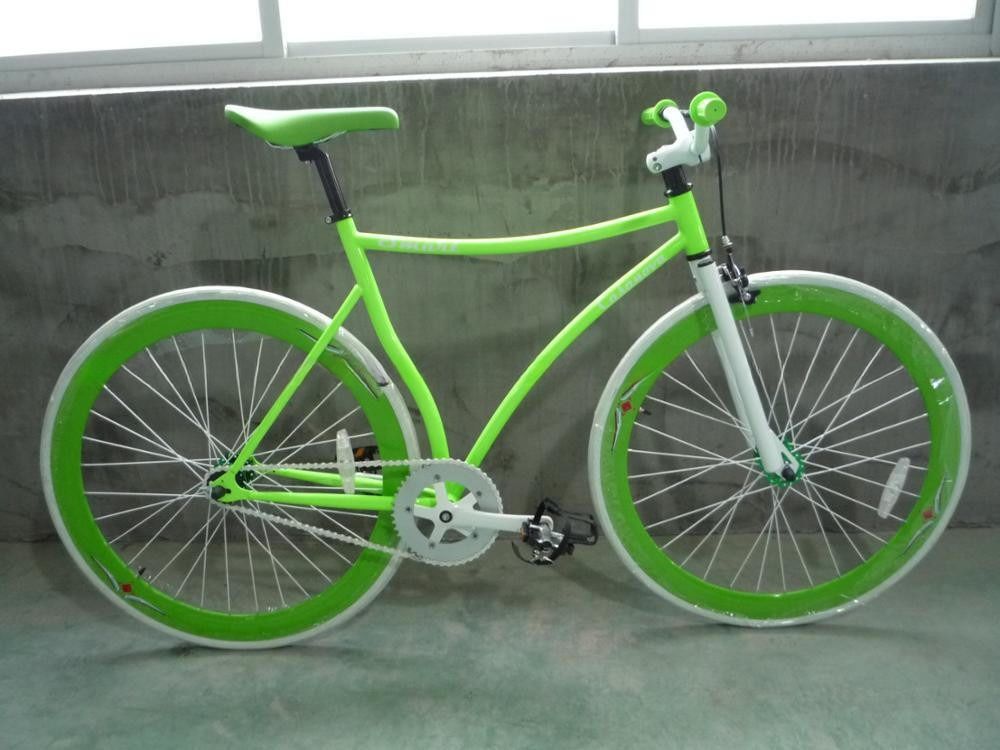 Affordable RED MIX BULE Colorful Fixed Gear Bike Fixie Bicycle with Steel Stem 10kg