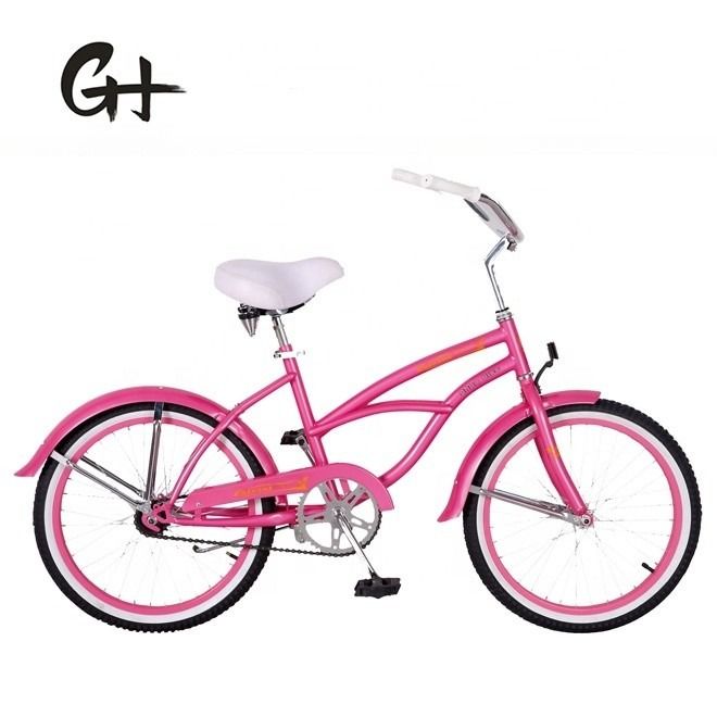 Fork Material Steel 20inch OEM 20*2.125 Child Girl Boy One Speed Beach Cruiser Bicycle