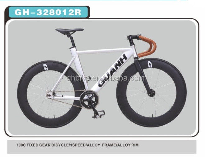 Customized 700C Aluminium Alloy Fixed Gear Bike with 13kg Gloss Weight and Pantone Color