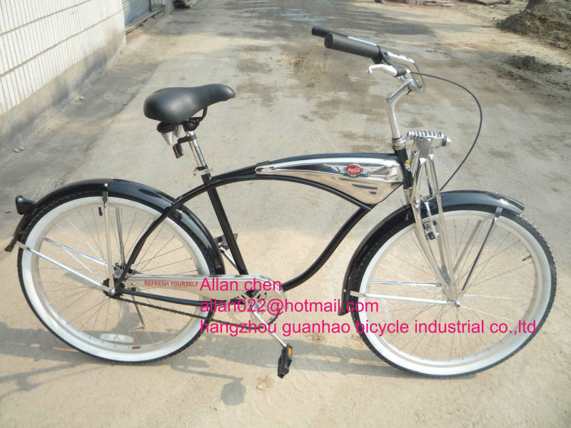 26&quot; Spring Suspension Fork Beach Cruiser Bike Vintage City Bicycle with CE ISO9001 CPSC