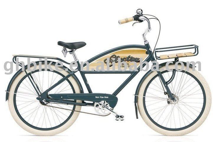 Men's 26&quot; Beach Cruiser Bike with Basket and Carrier CE Certified Nexus 3 Speed Bicycle