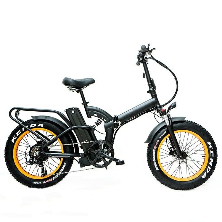 52V 20&quot; 1000W 14AH Lithium Battery 50KM/H 4.0 Big Fat Snow Tire OEM Customized Adult Folding Electric Full Suspension Bike