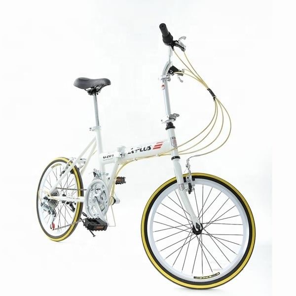Double V Brake 20&quot; Hi-Ten Steel Frame Folding Bicycle Chinese with Shimano 7 Speeds