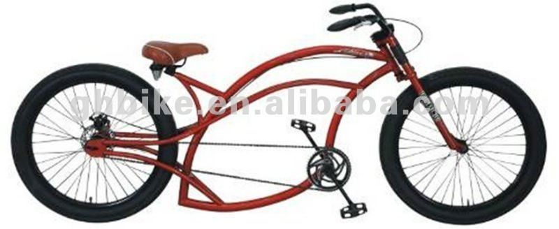 Alloy Stem 24&quot; CE Certified Chopper Beach Cruiser Bicycle for Comfortable Ride