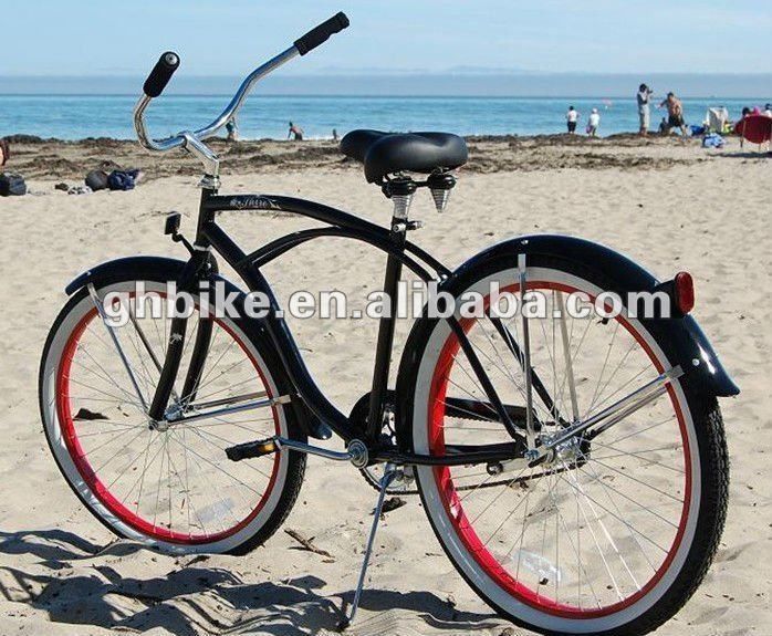 26&quot; Men and Women Beach Cruiser Bike Any Color Aluminum Rim Material CE Endorsed Bike