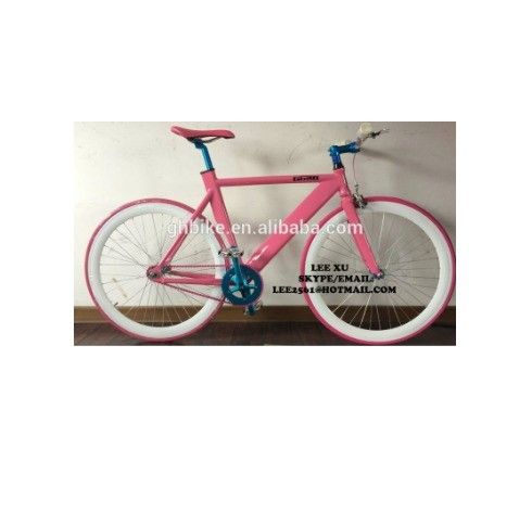Lightweight Aluminium Fixed Gear Bike 2020 Pink 700C for Easy and Fun Riding