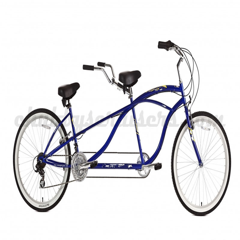 OEM 26 Inch Adults Tandem Beach Cruiser Bike with 1.8m Length and 300kg Load Capacity