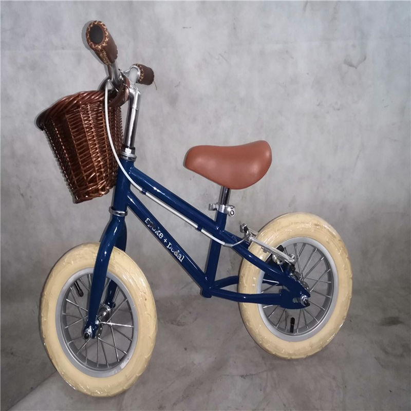 Steel Fork and Frame Balance Bike for Children 3-5 Years Old Blue Color 12 Inch
