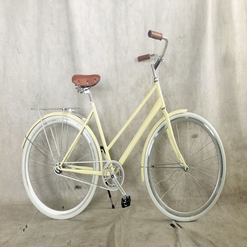 Single Speed Bicycle Classic City Cruiser Bike Women Step Through Lady Bikes 1.8m Long