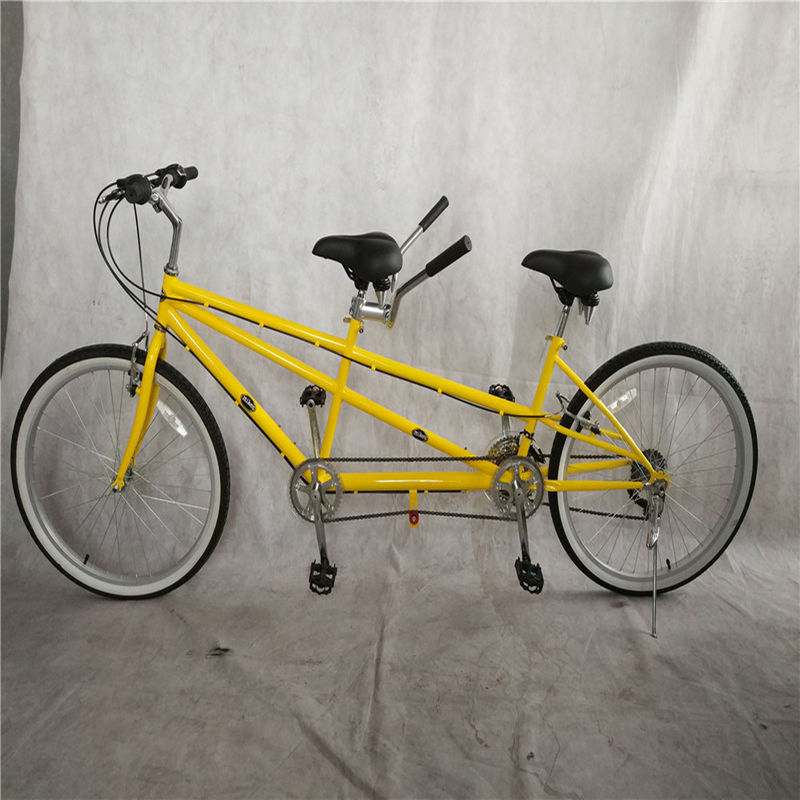 Hard Frame Tandem Bicycle 26 Inch Touring and Leisure Adult Cruiser Double Seats Bike