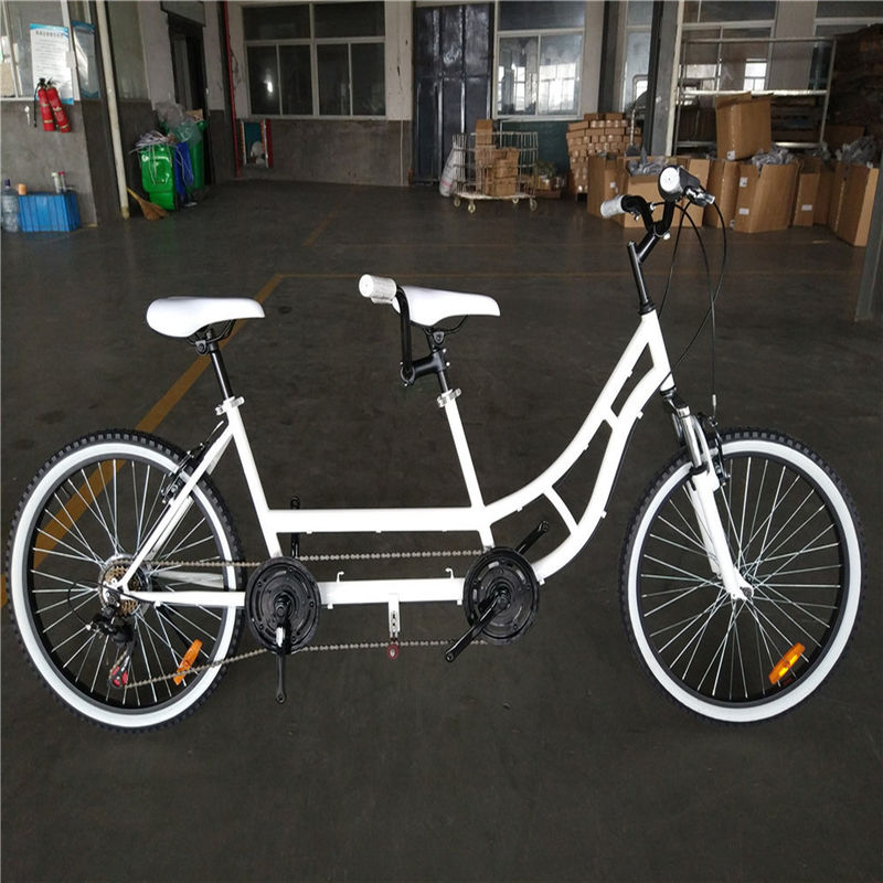 Aluminum Rim 24 Inch Double Seater Tandem Bike for Family Touring and Sightseeing