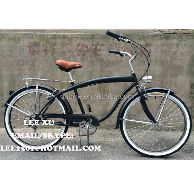 Comfortable and Durable Men's 6 Speed Beach Cruiser Bicycle with 170MM Crankset
