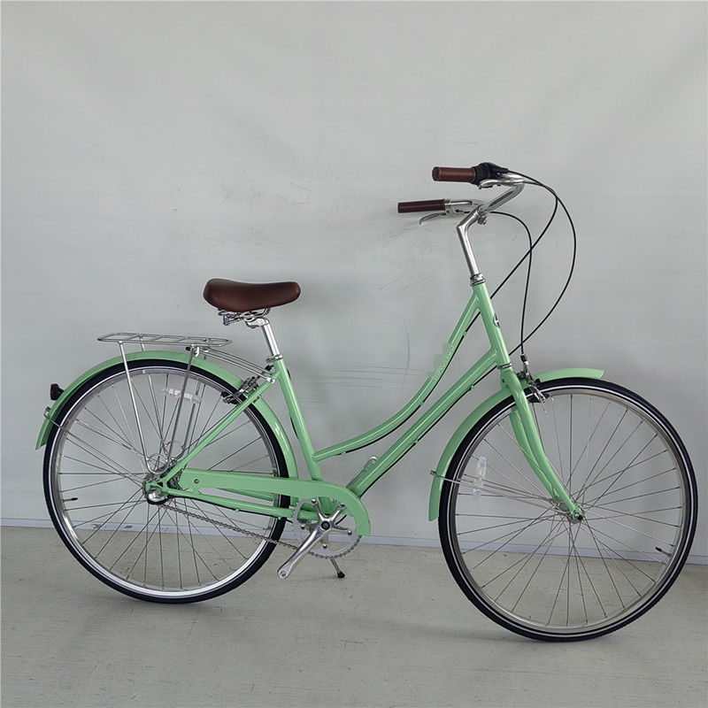 USA Canada Market 3 Speed Green Color Step Through City Cruiser Bike for Women Ladies