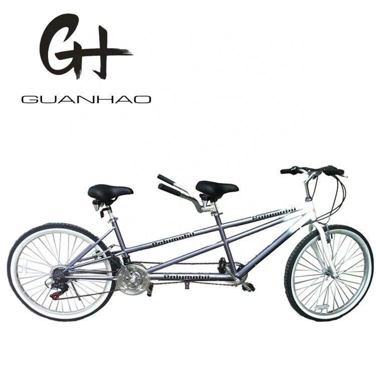 26inch Aluminium Rim Tandem Bike with 21KG Steel Mountain Frame and Shimano 18 Speeds