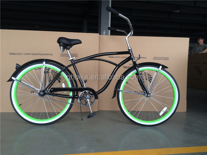 Green Aluminum Alloy Rim 26 inch Schwinn Beach Cruiser Bike for Men Gross Weight 18 kg