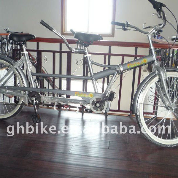 Steel Frame and Fork 26 inch Tandem Bike with 26&quot;x2.125 Tyre Aluminum Alloy Rim