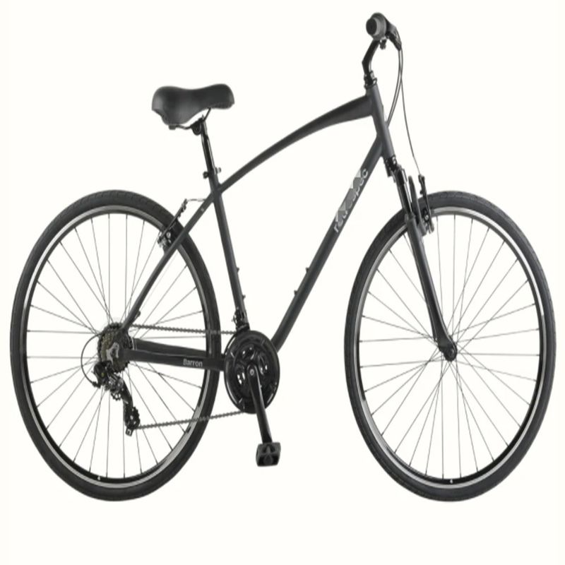 21 Speed Urban Fitness Bike Double V Brake Comfort Hybrid Bike with NO Fork Suspension