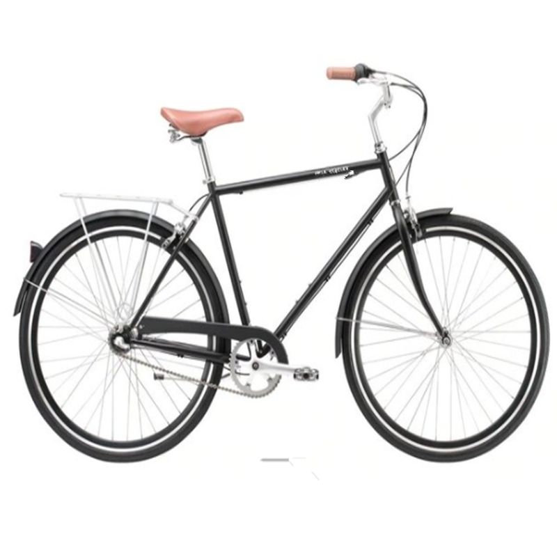 700C Lasco Crank Set Multi 3 Speed Comfort City Cruiser Rental Bikes for Men's Fitness