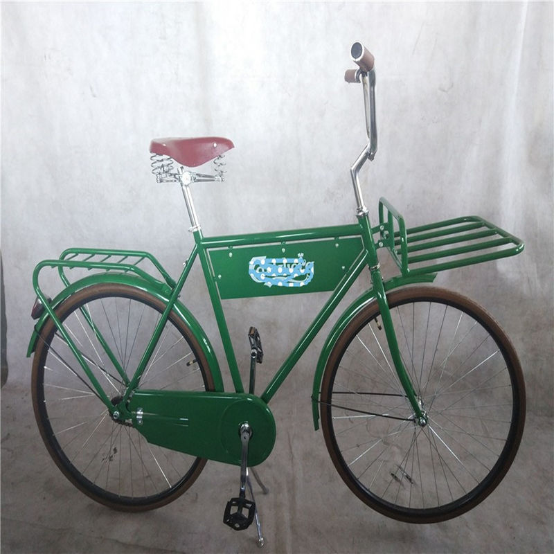 Promote Advertising 28 Inch Green Color Vintage Style Adults Men Retro Bike with Big Flag