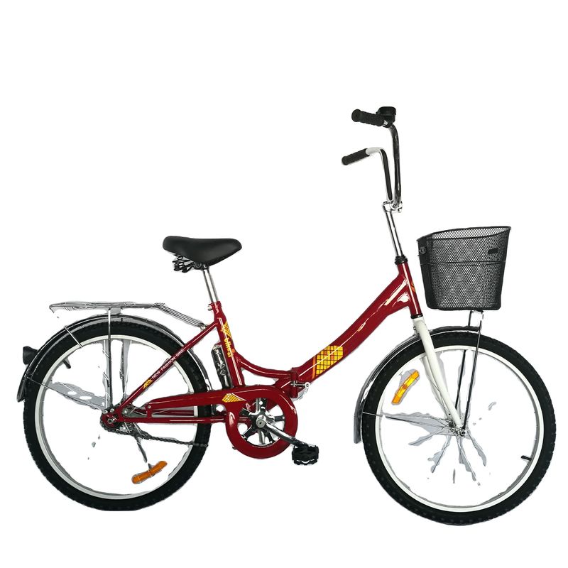 20inch Small Size Folding City Bike with Steel Crankset and Ordinary Pedal included