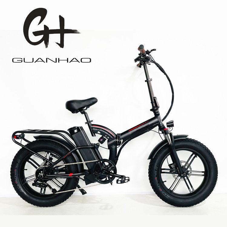 Alloy Crank 7 Speed Gears Fat Tire Folding Ebike with 21A Lithium Battery and 750W Motor