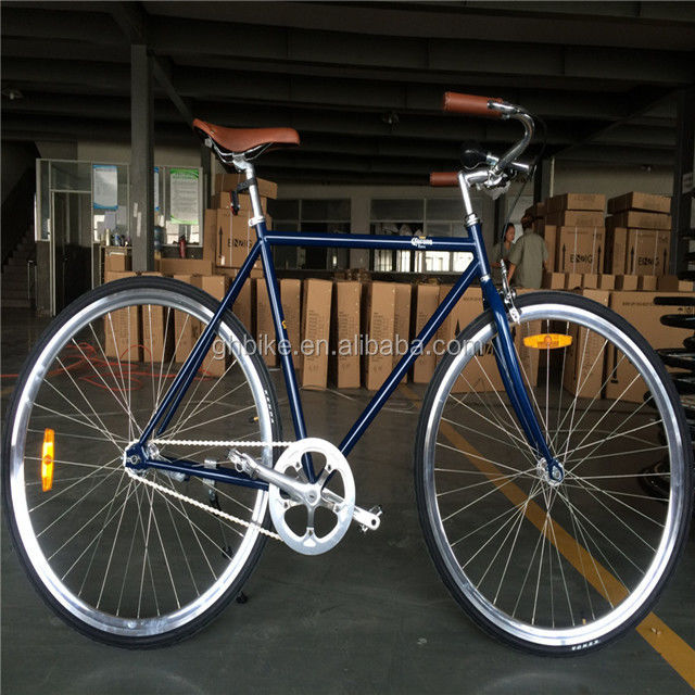 Vintage City Cruiser Bicycle 700C Adult Men's Retro Cromo Hybrid Bike with Cro-mo Fork